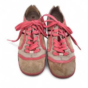 Diesel Phib Nylon Sneakers US 8 / EU 38.5 – Suede & Mesh, Rare Pink Trim